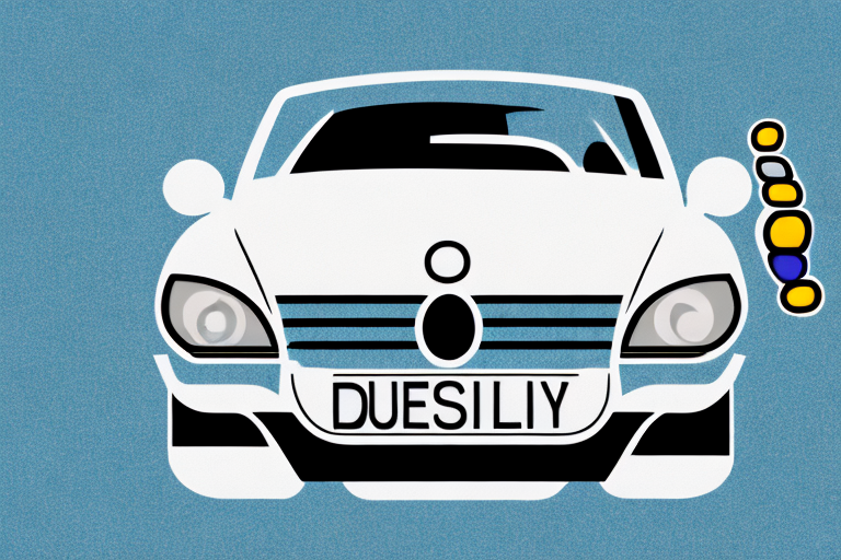 A german license plate on a car