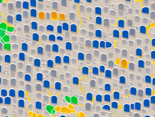 A map of germany with various car license plates scattered across it