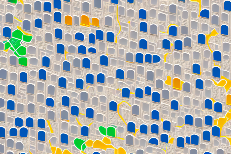 A map of germany with various car license plates scattered across it