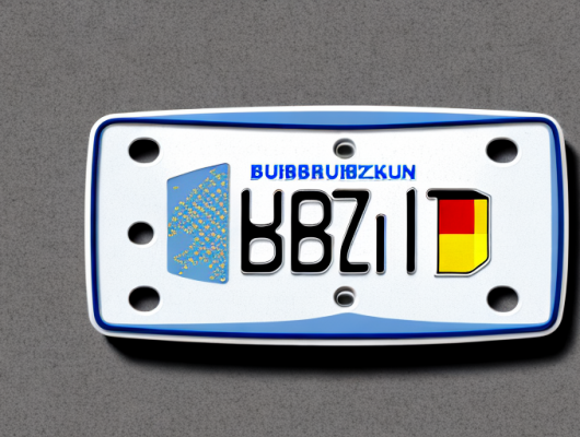 A german license plate on a bridge