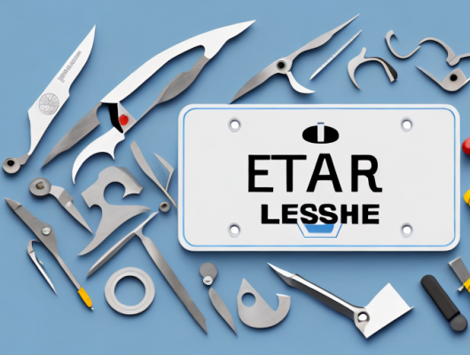 A german license plate being changed