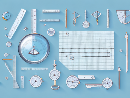 Various objects like a ruler