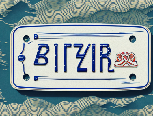 A detailed austrian license plate with the initials "br"