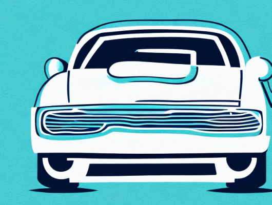 A camera focusing on a car with a blurred license plate