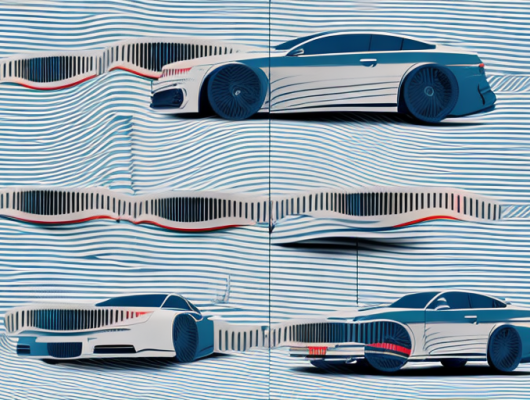 Two cars with interchangeable license plates