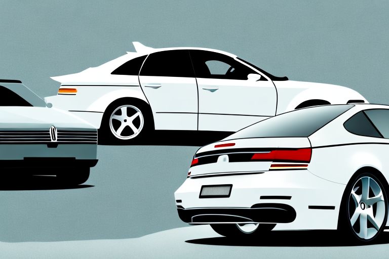 Two different cars with interchangeable license plates