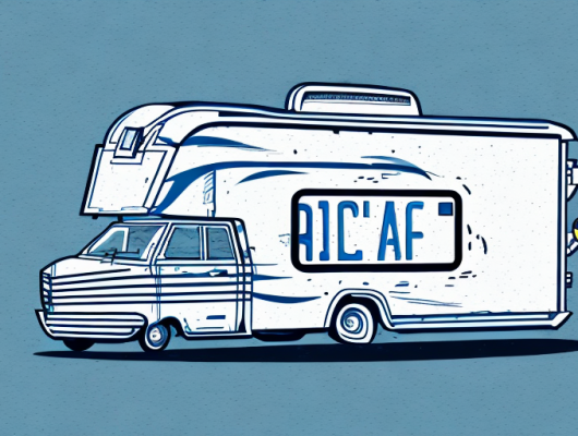 A trailer with a switchable license plate