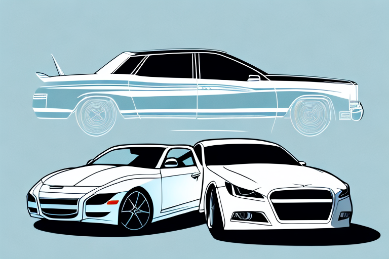 Two distinct cars parked side by side