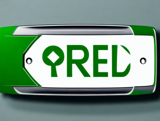 A green diplomatic license plate on a car