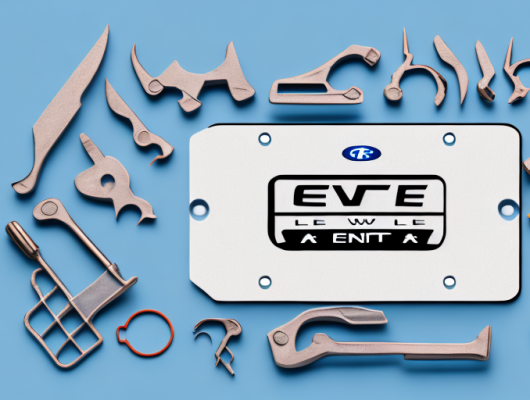 A car with an empty front license plate holder