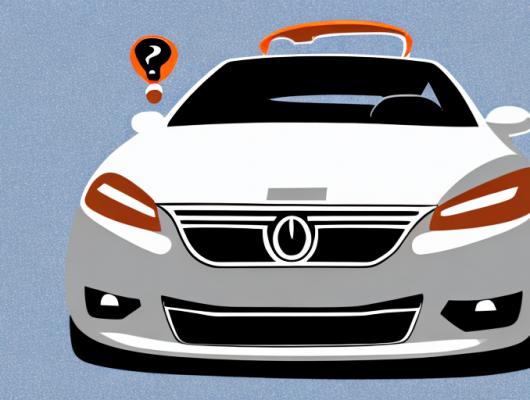 A car without its front license plate