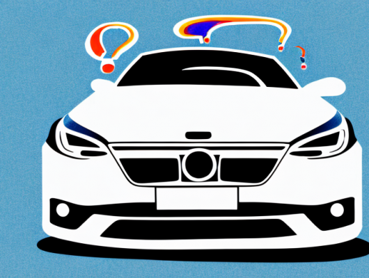 A car without a front license plate parked on a german street