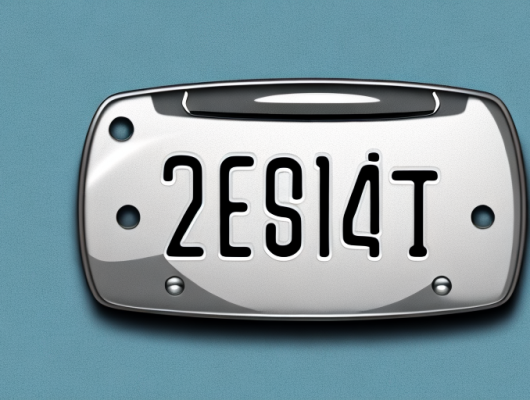 An empty car license plate holder on the back of a car