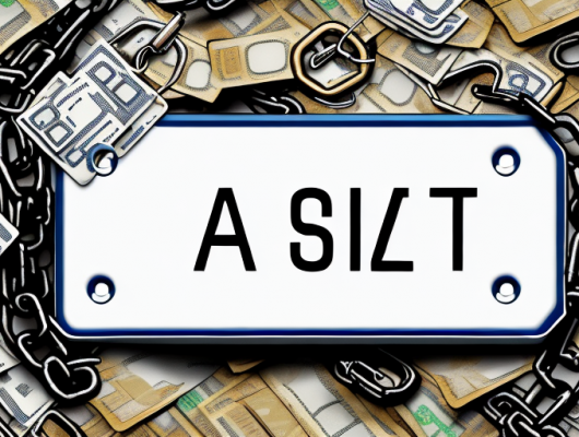 A german license plate with a broken chain