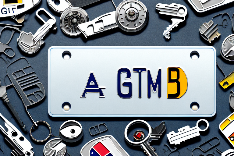A german license plate with the letters "gbs"