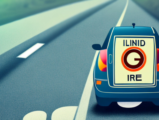 A car without a license plate driving on a german road