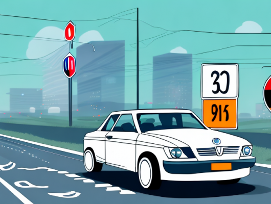 A car with no license plates driving on a german road