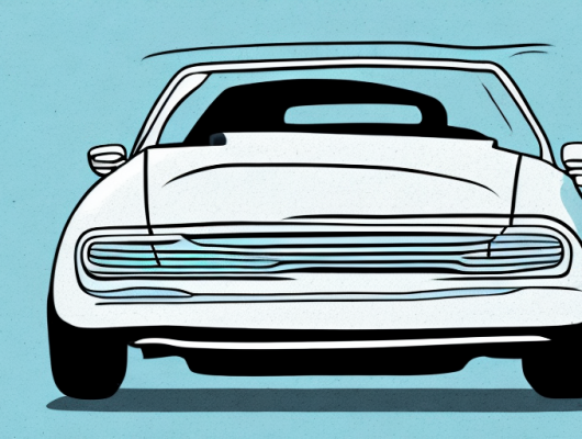 A car without a license plate parked on a city street