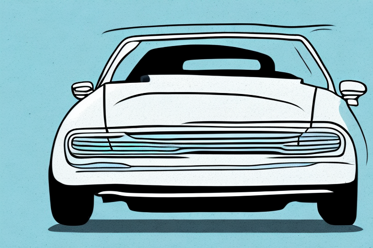 A car without a license plate parked on a city street