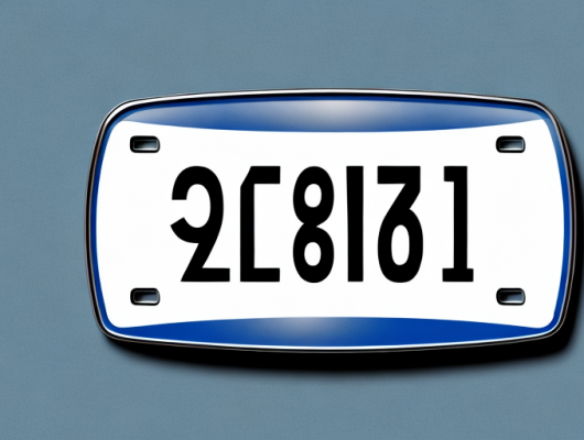 A german license plate with numbers only