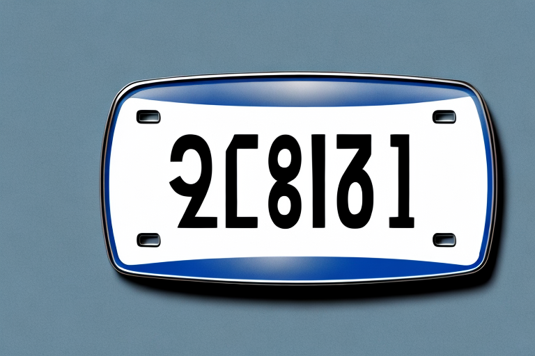 A german license plate with numbers only