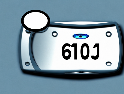 A german license plate with only numbers