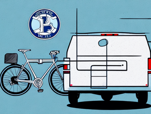 A high-quality bike rack attached to a vehicle's trailer hitch