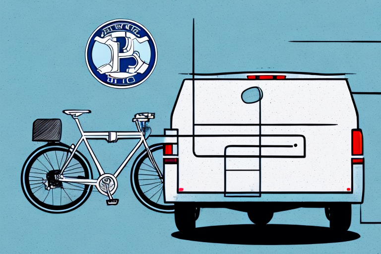 A high-quality bike rack attached to a vehicle's trailer hitch