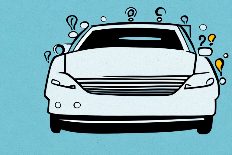 A car parked on the side of the street with an empty space where the license plate should be