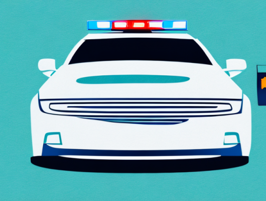 A car with an empty license plate holder