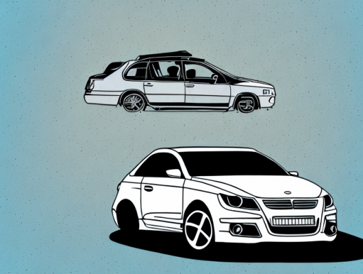 A car with an empty spot where the tüv sticker should be