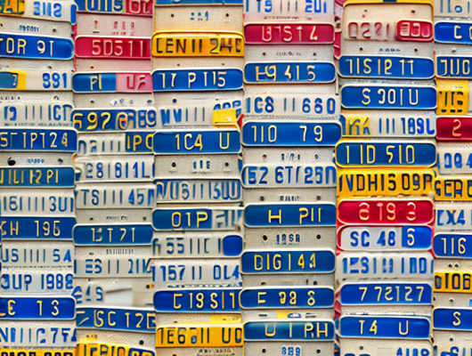 Various german license plates