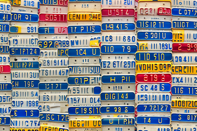 Various german license plates