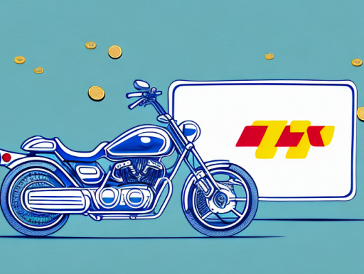 A motorbike with a blank license plate