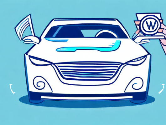 A car with a blank license plate