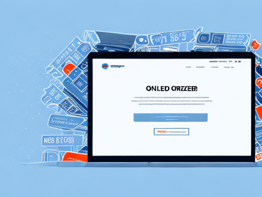 A laptop displaying a website for ordering license plates