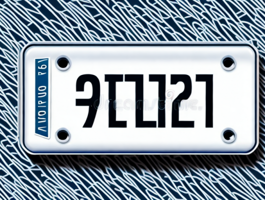 A german license plate with blurred out numbers