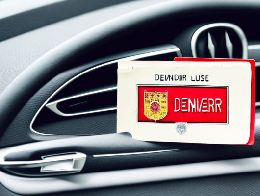 A german license plate with red color