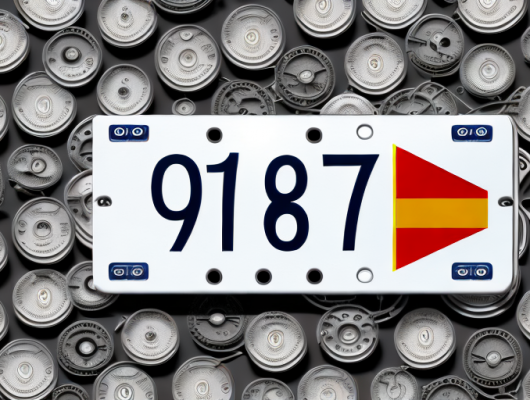 A german license plate with the number '06' on it