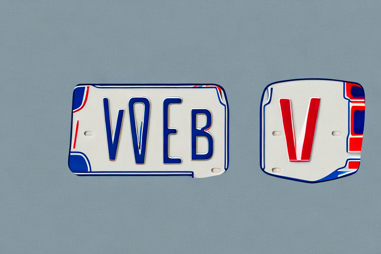 Two different car license plates