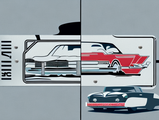 Two different car license plates