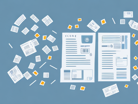 A car with various documents like registration papers