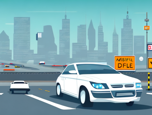 A car with various car-related documents such as registration