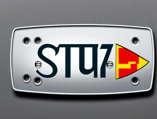 A german license plate with the initials "su"