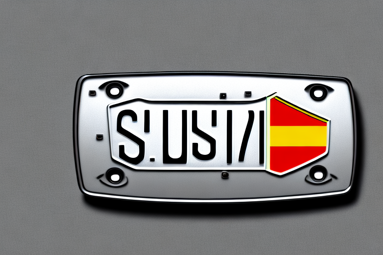 A german license plate with the letters "su" prominently displayed