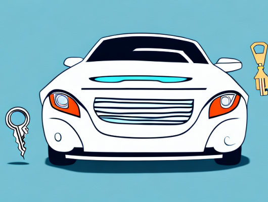 A car with open registration papers on the hood