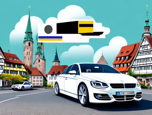 A german car with a license plate marked 'su'