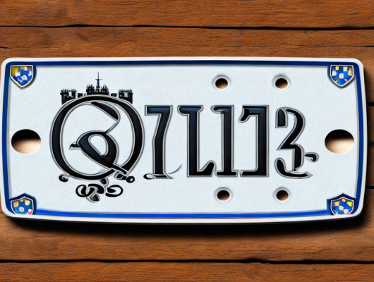 A german vehicle license plate with the initials qlb
