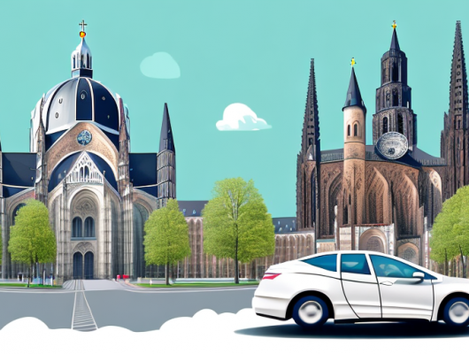 A car with an emphasis on the license plate