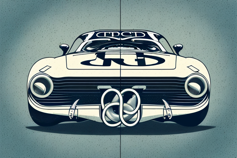 A vintage race car on a historic race track